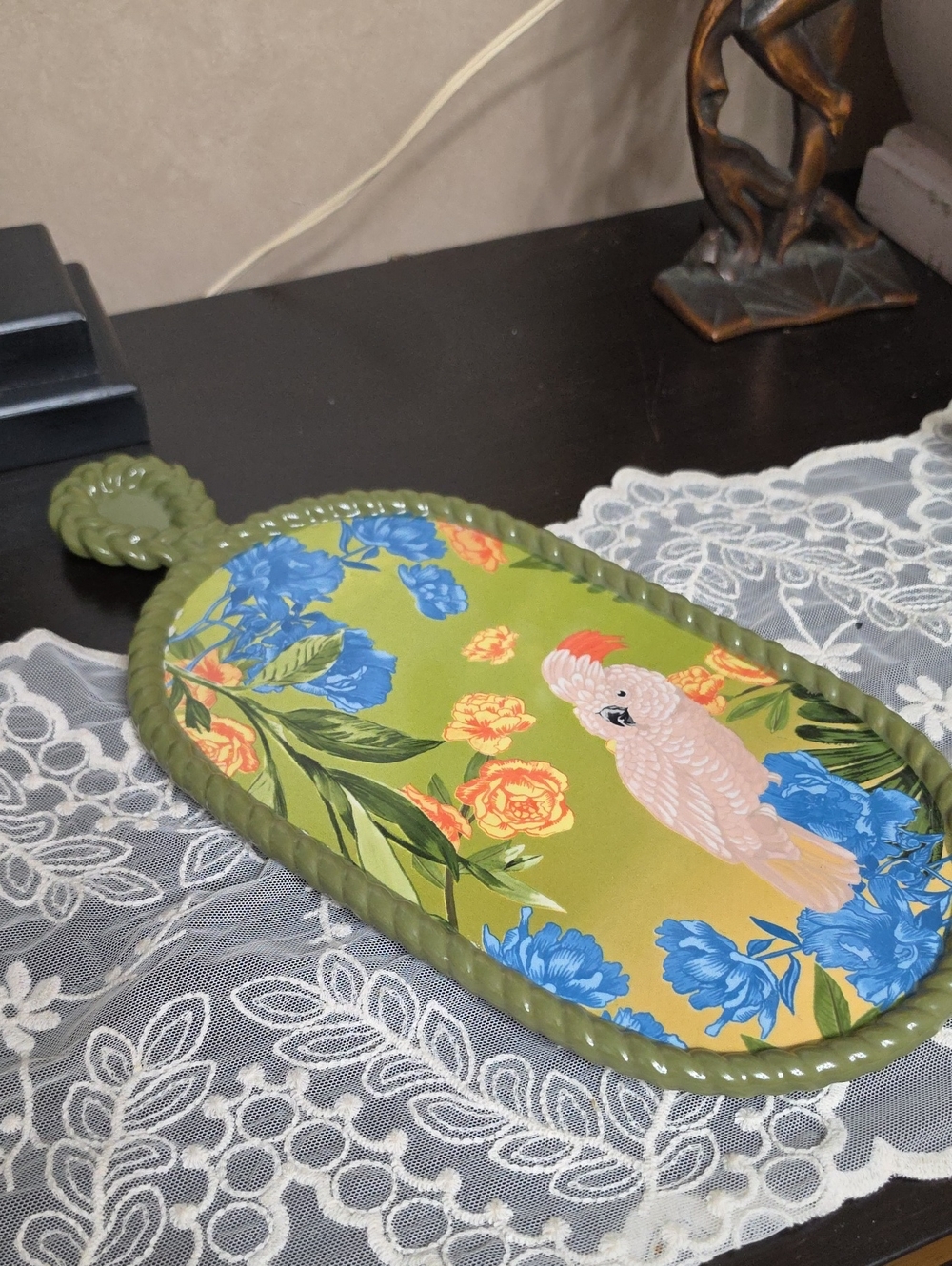 Pluma Tropical Print Cheese Board by Anthropologie
